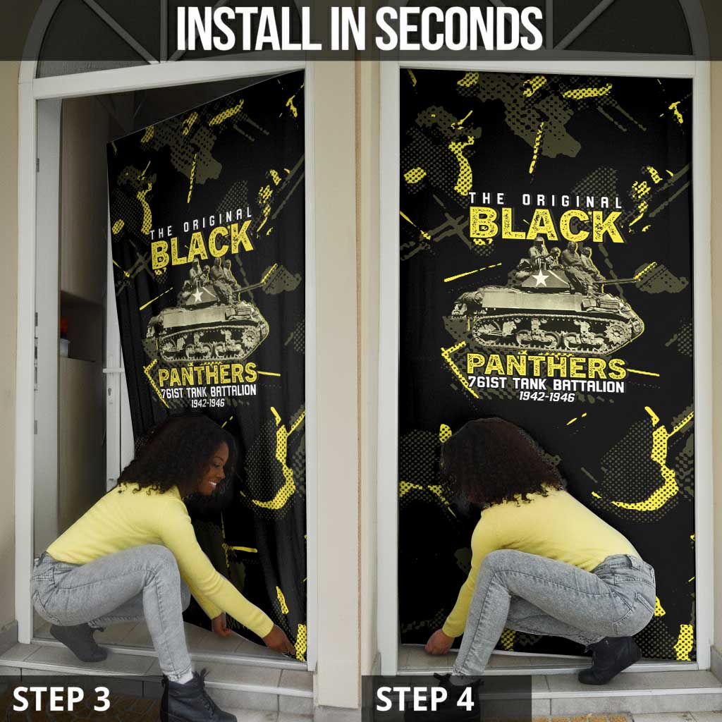 The Original Black Panthers 761st Tank Battalion Door Cover African American Heroes - Wonder Print Shop