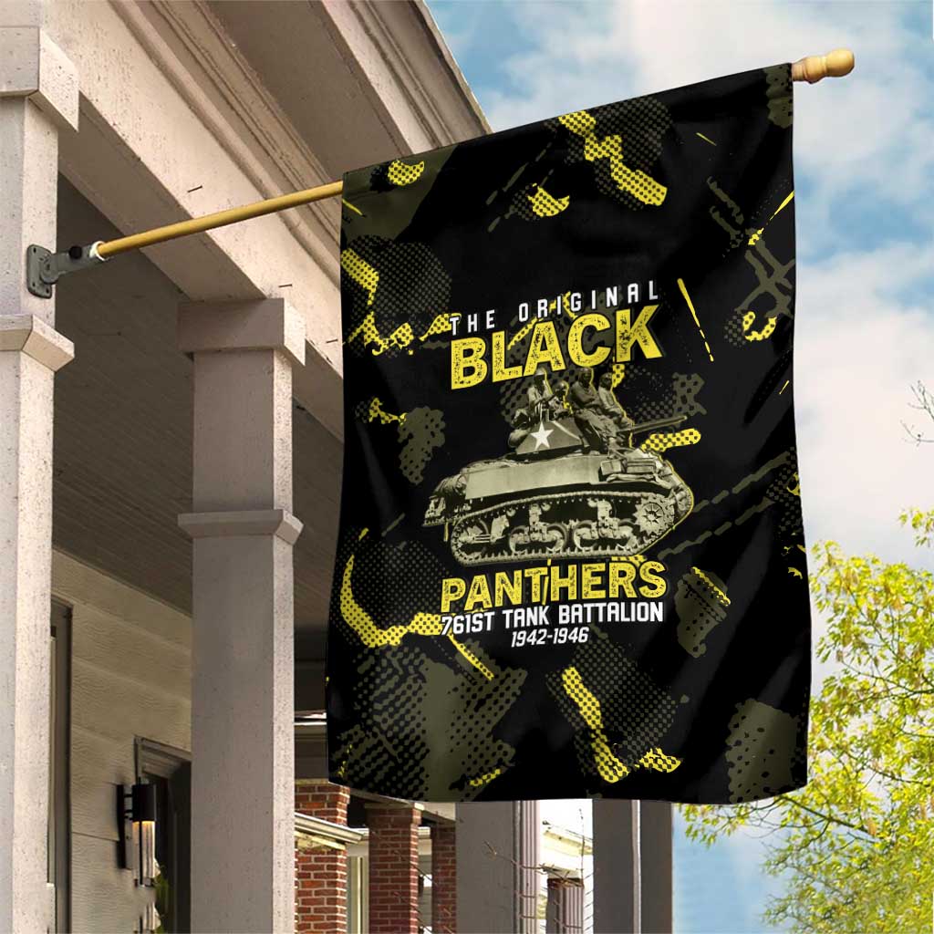 The Original Black Panthers 761st Tank Battalion Garden Flag African American Heroes - Wonder Print Shop