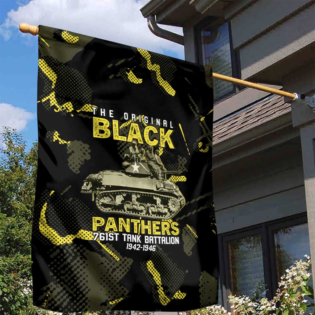 The Original Black Panthers 761st Tank Battalion Garden Flag African American Heroes - Wonder Print Shop