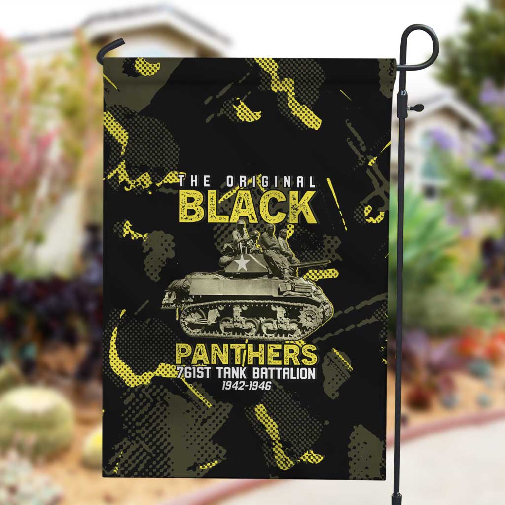 The Original Black Panthers 761st Tank Battalion Garden Flag African American Heroes - Wonder Print Shop
