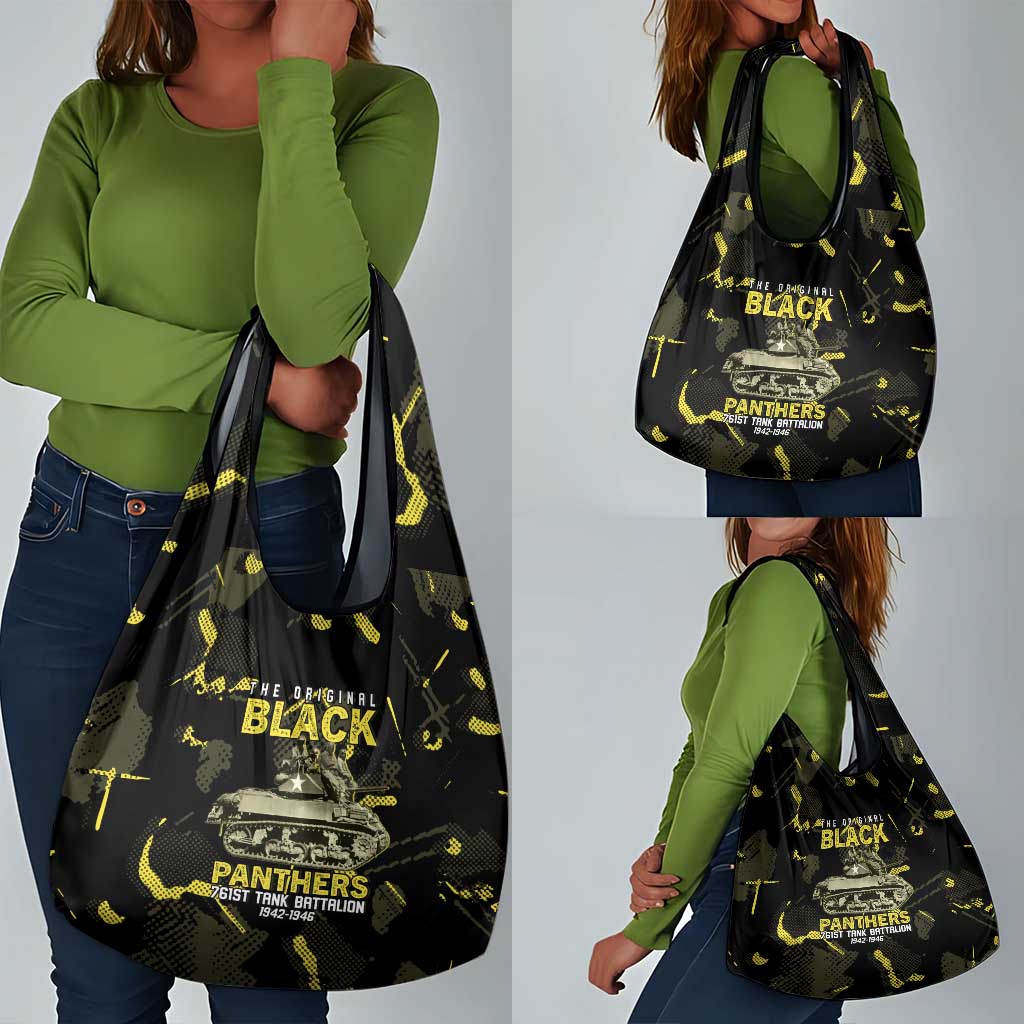 The Original Black Panthers 761st Tank Battalion Grocery Bag African American Heroes - Wonder Print Shop