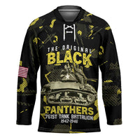 The Original Black Panthers 761st Tank Battalion Hockey Jersey African American Heroes - Wonder Print Shop
