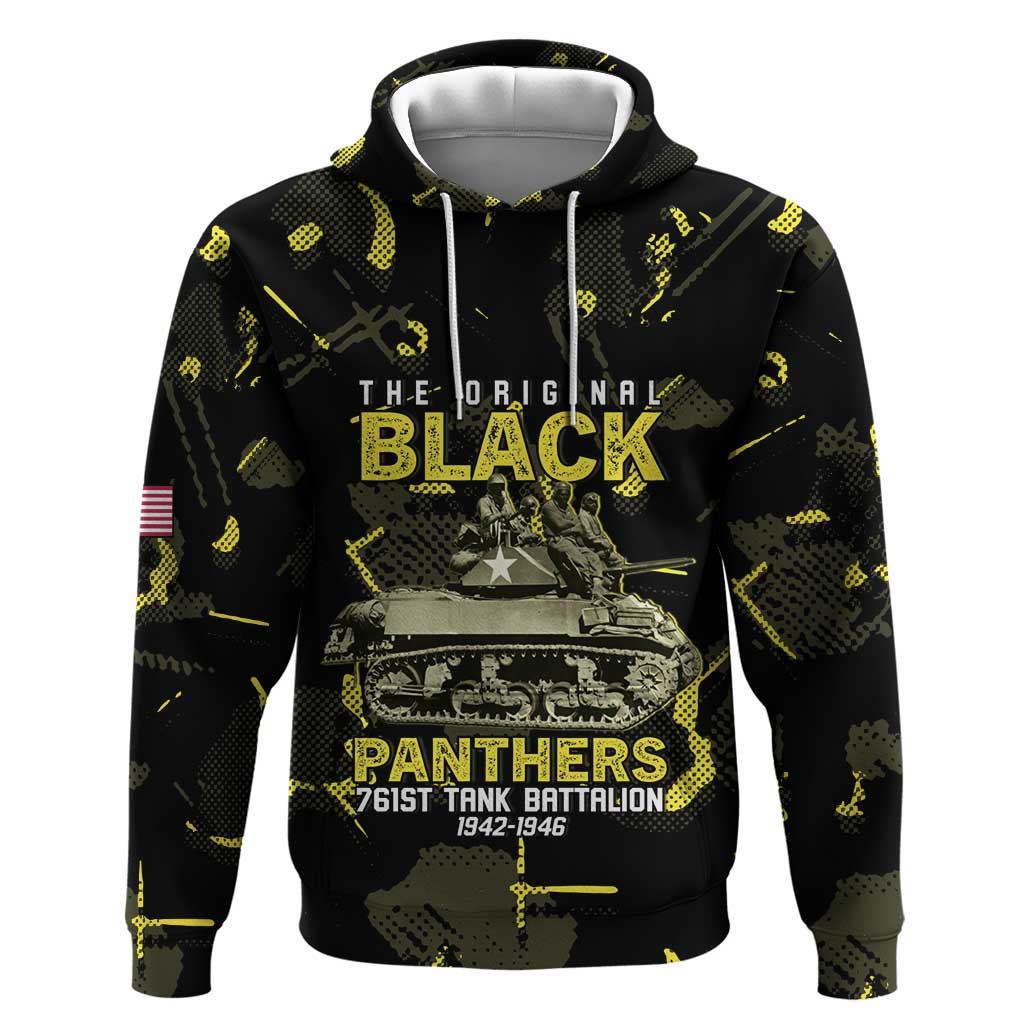 The Original Black Panthers 761st Tank Battalion Hoodie African American Heroes - Wonder Print Shop