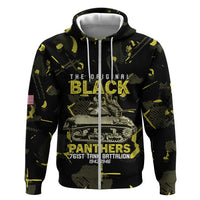 The Original Black Panthers 761st Tank Battalion Hoodie African American Heroes - Wonder Print Shop