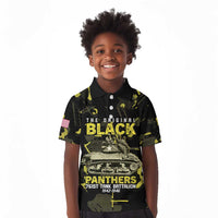 The Original Black Panthers 761st Tank Battalion Kid Polo Shirt African American Heroes - Wonder Print Shop