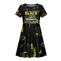 The Original Black Panthers 761st Tank Battalion Kid Short Sleeve Dress African American Heroes - Wonder Print Shop