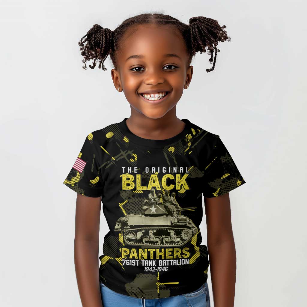 The Original Black Panthers 761st Tank Battalion Kid T shirt African American Heroes - Wonder Print Shop