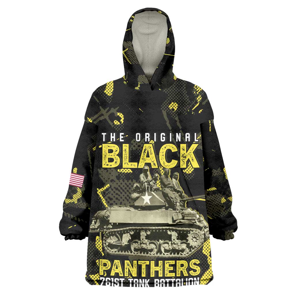 The Original Black Panthers 761st Tank Battalion Kid Wearable Blanket Hoodie African American Heroes - Wonder Print Shop
