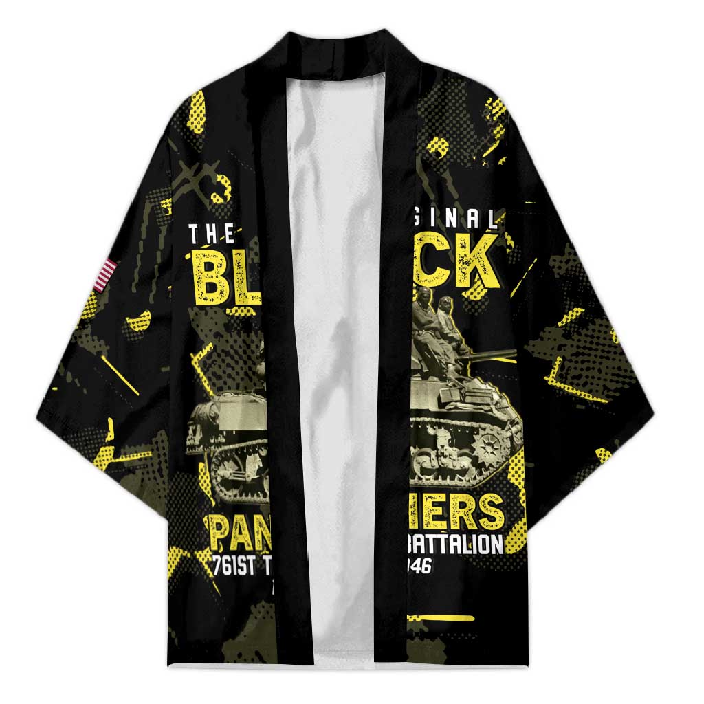 The Original Black Panthers 761st Tank Battalion Kimono African American Heroes - Wonder Print Shop