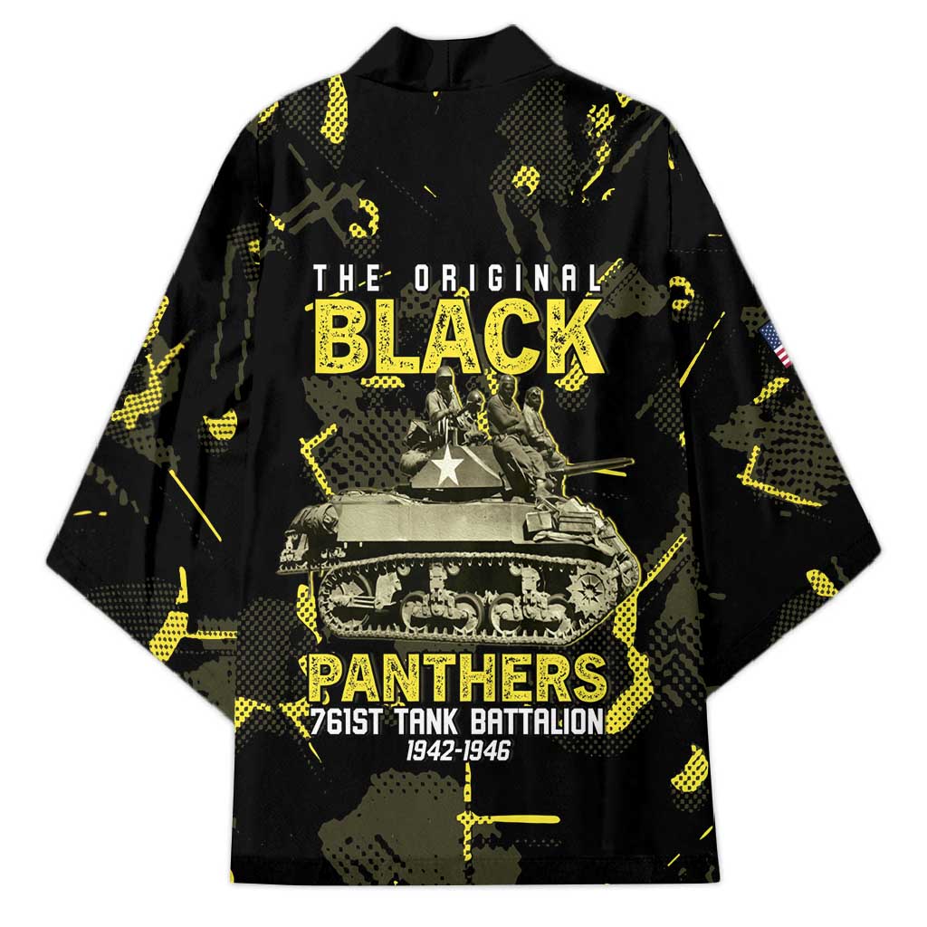 The Original Black Panthers 761st Tank Battalion Kimono African American Heroes - Wonder Print Shop