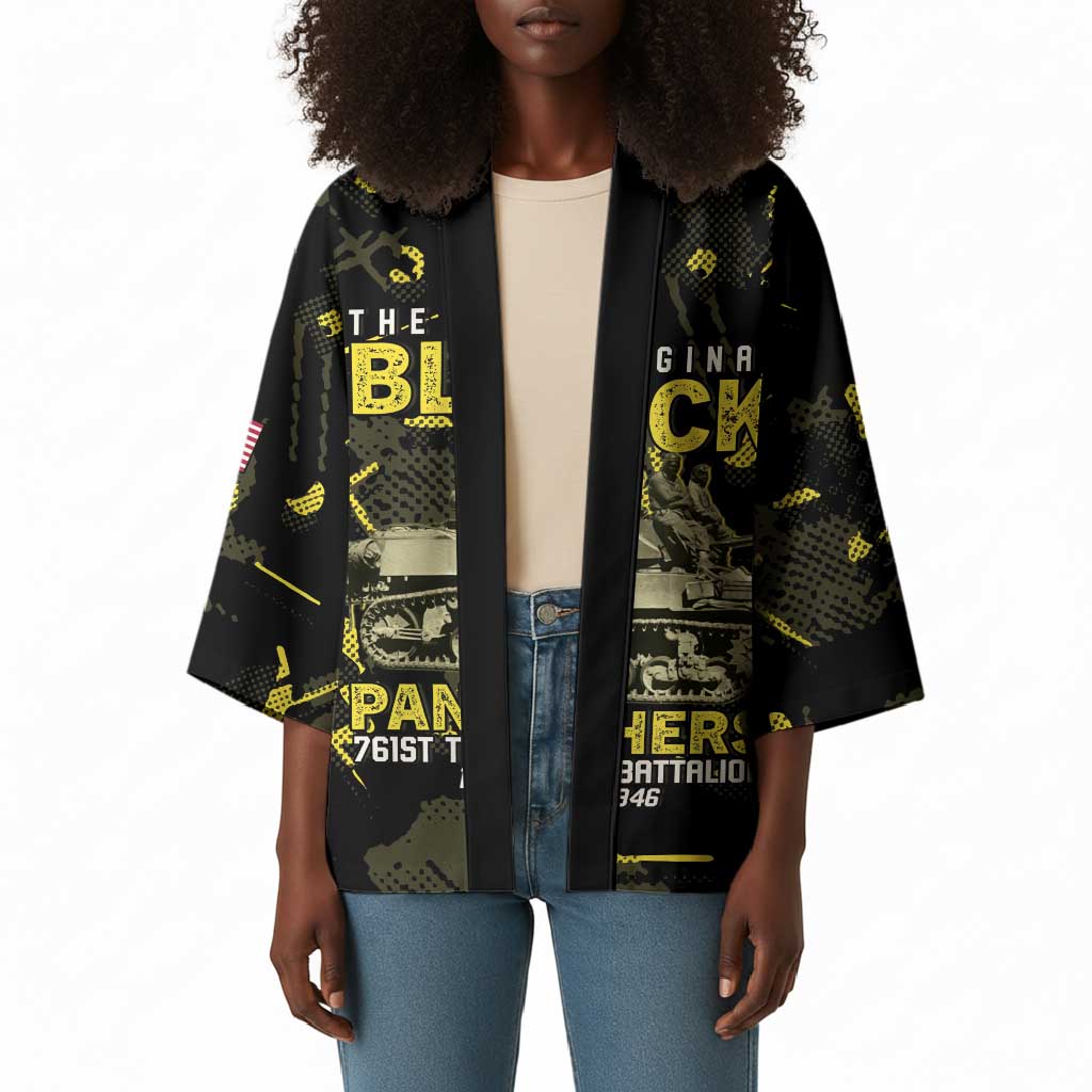 The Original Black Panthers 761st Tank Battalion Kimono African American Heroes - Wonder Print Shop