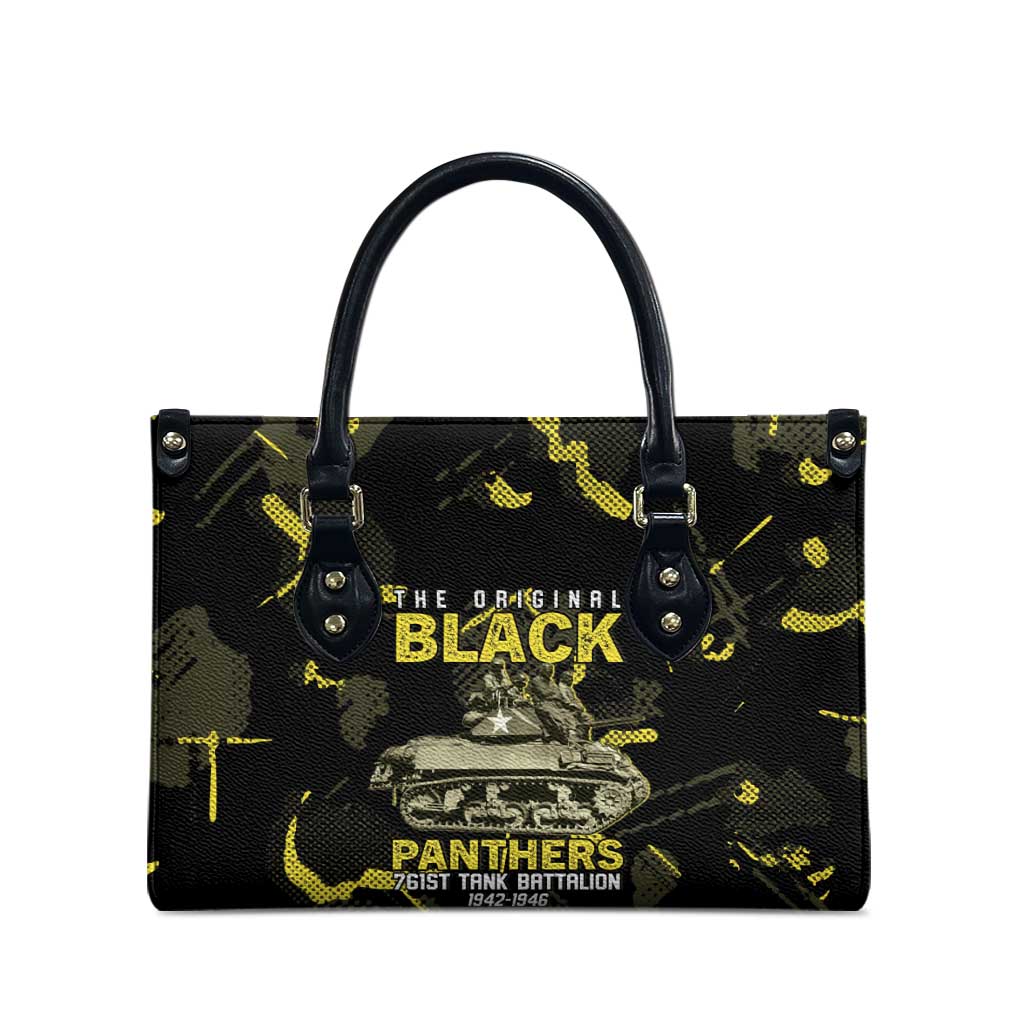 The Original Black Panthers 761st Tank Battalion Leather Bag African American Heroes - Wonder Print Shop