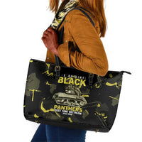 The Original Black Panthers 761st Tank Battalion Leather Tote Bag African American Heroes - Wonder Print Shop