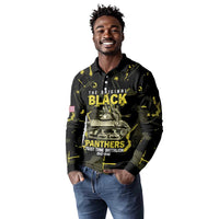 The Original Black Panthers 761st Tank Battalion Long Sleeve Polo Shirt African American Heroes - Wonder Print Shop