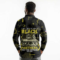 The Original Black Panthers 761st Tank Battalion Long Sleeve Polo Shirt African American Heroes - Wonder Print Shop