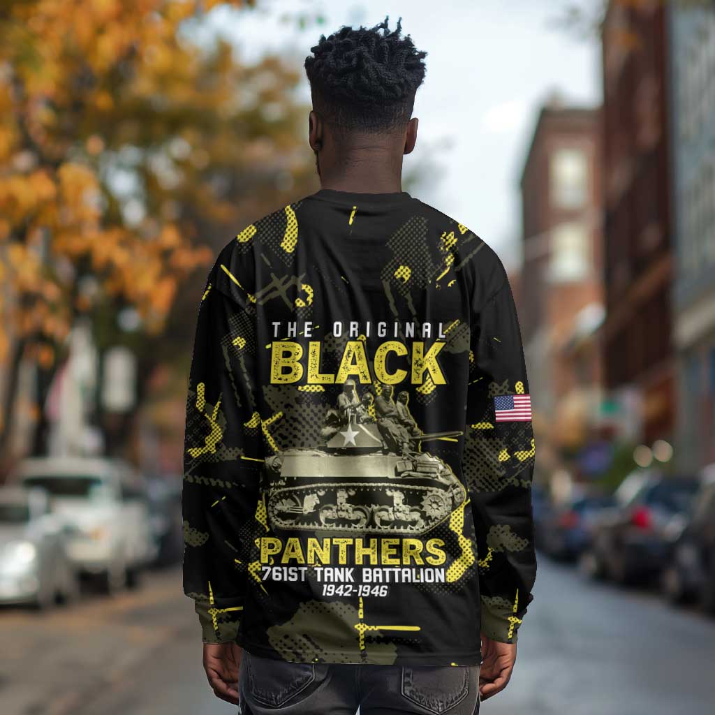 The Original Black Panthers 761st Tank Battalion Long Sleeve Shirt African American Heroes - Wonder Print Shop