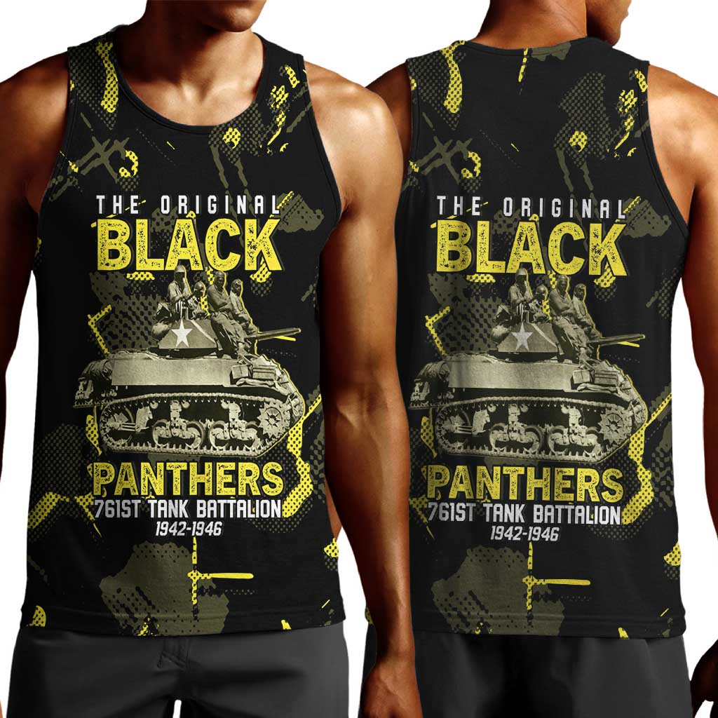 The Original Black Panthers 761st Tank Battalion Men Tank Top African American Heroes - Wonder Print Shop