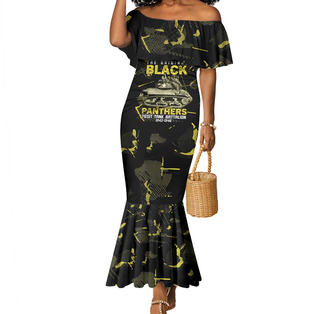 The Original Black Panthers 761st Tank Battalion Mermaid Dress African American Heroes - Wonder Print Shop