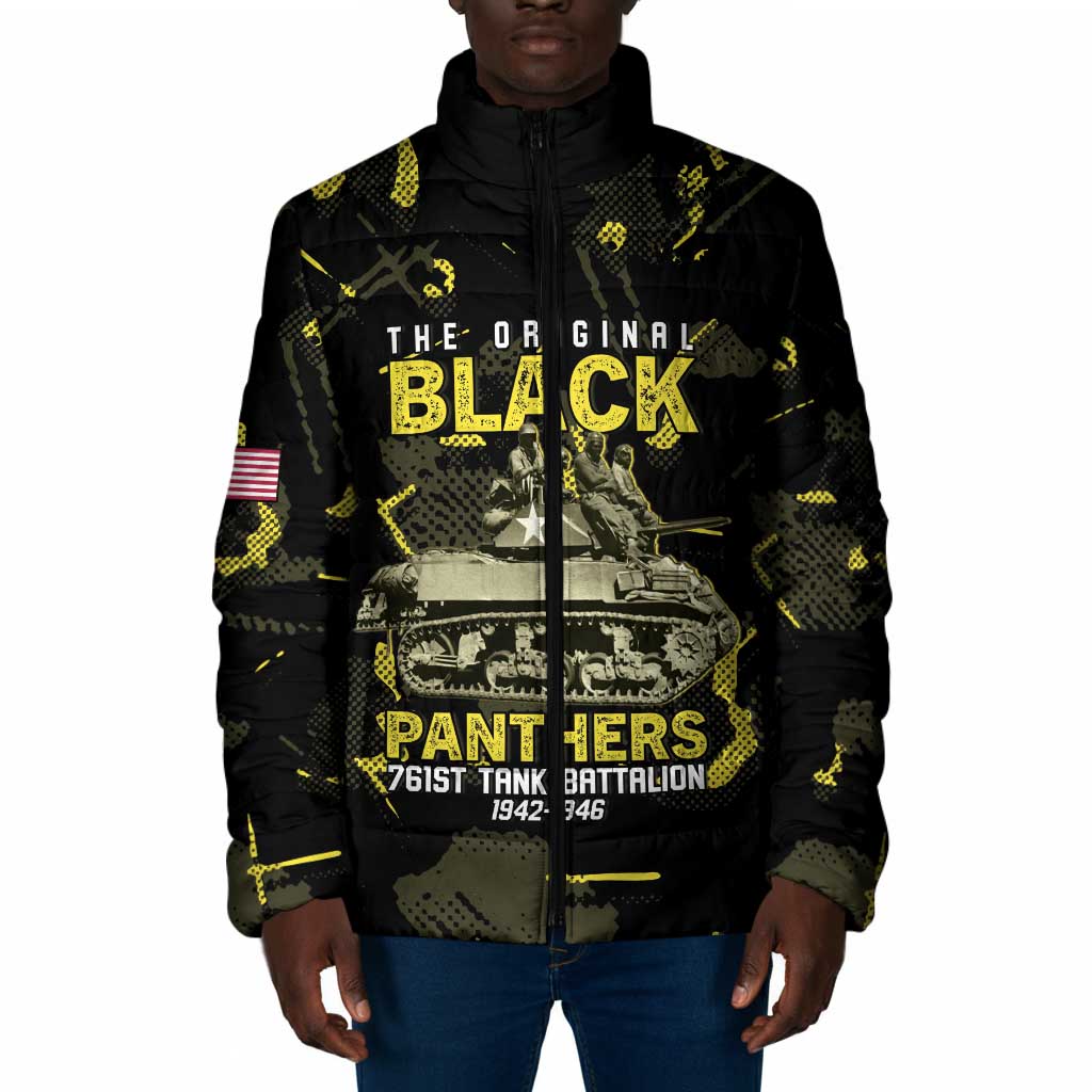The Original Black Panthers 761st Tank Battalion Padded Jacket African American Heroes - Wonder Print Shop