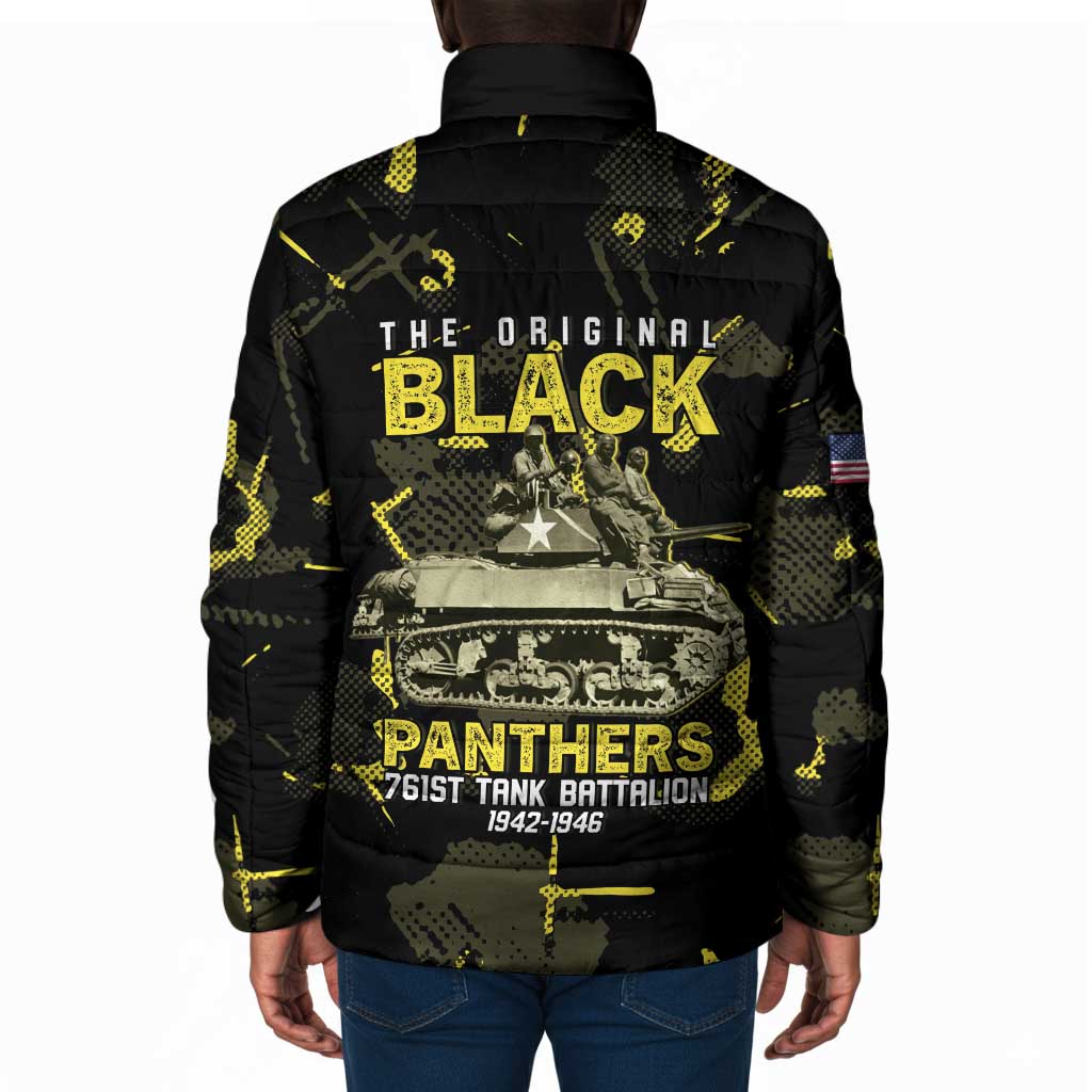 The Original Black Panthers 761st Tank Battalion Padded Jacket African American Heroes - Wonder Print Shop