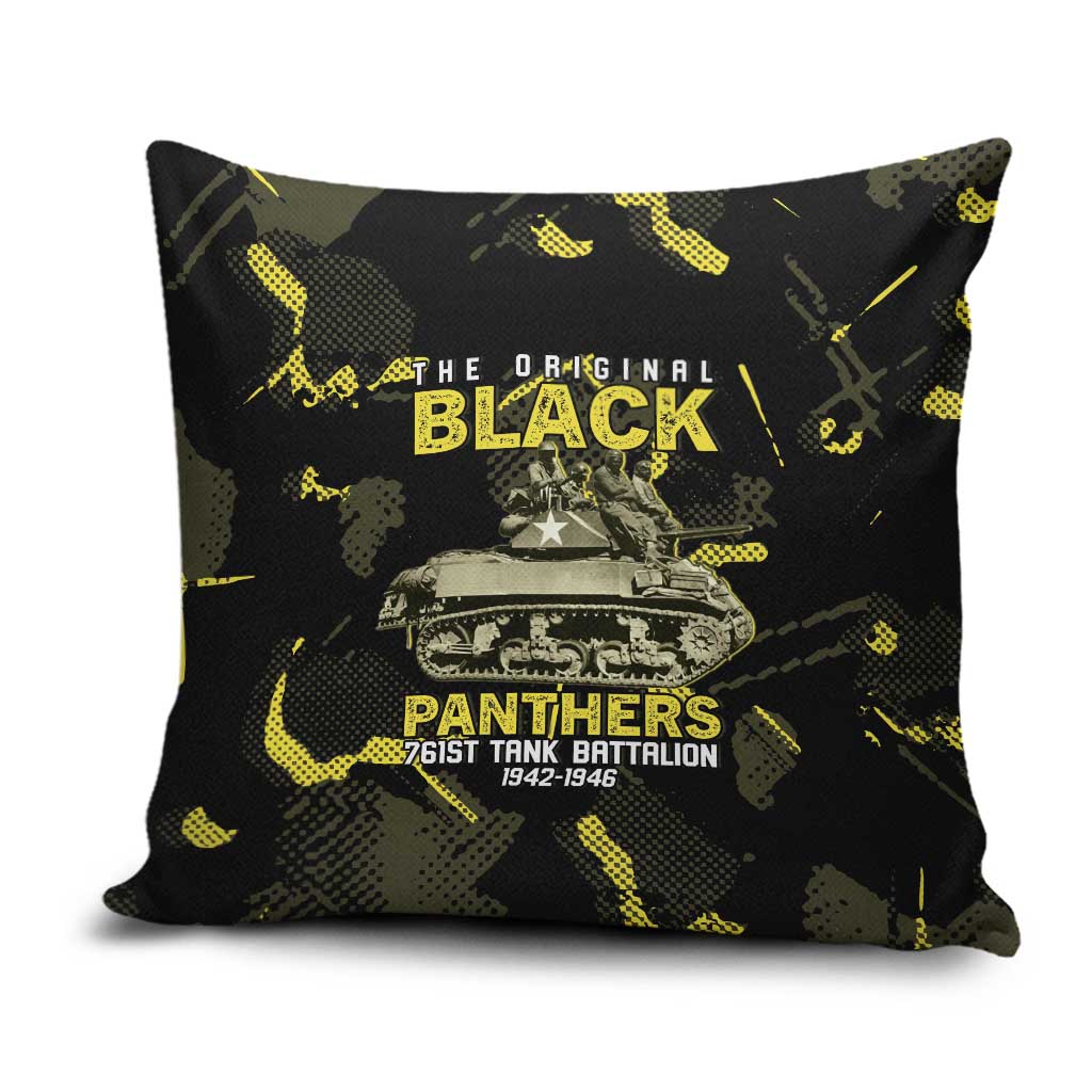 The Original Black Panthers 761st Tank Battalion Pillow Cover African American Heroes - Wonder Print Shop