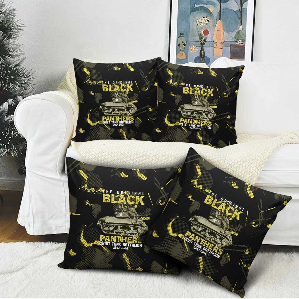 The Original Black Panthers 761st Tank Battalion Pillow Cover African American Heroes - Wonder Print Shop