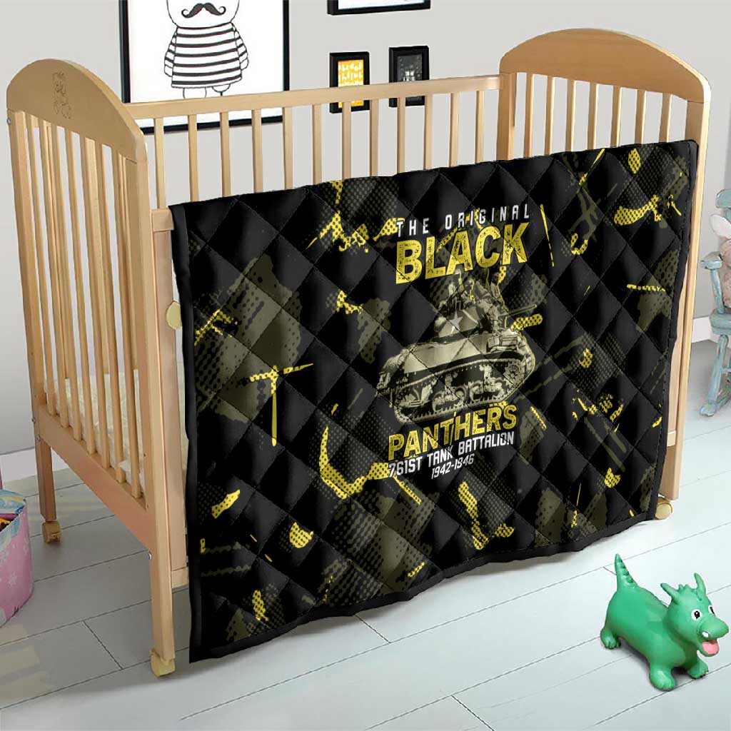 The Original Black Panthers 761st Tank Battalion Quilt African American Heroes - Wonder Print Shop