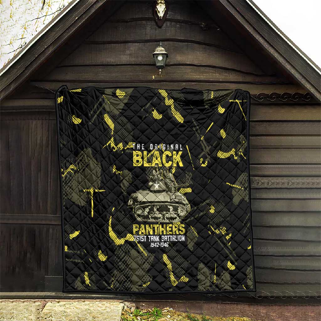 The Original Black Panthers 761st Tank Battalion Quilt African American Heroes - Wonder Print Shop