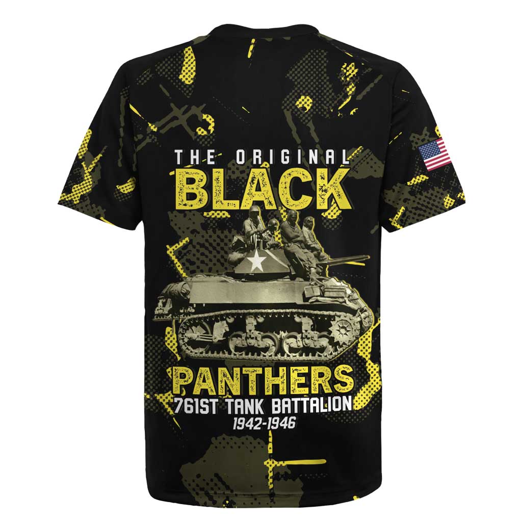 The Original Black Panthers 761st Tank Battalion Rugby Jersey African American Heroes - Wonder Print Shop