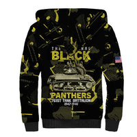 The Original Black Panthers 761st Tank Battalion Sherpa Hoodie African American Heroes - Wonder Print Shop