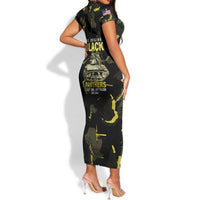The Original Black Panthers 761st Tank Battalion Short Sleeve Bodycon Dress African American Heroes - Wonder Print Shop
