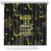 The Original Black Panthers 761st Tank Battalion Shower Curtain African American Heroes - Wonder Print Shop