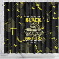 The Original Black Panthers 761st Tank Battalion Shower Curtain African American Heroes - Wonder Print Shop