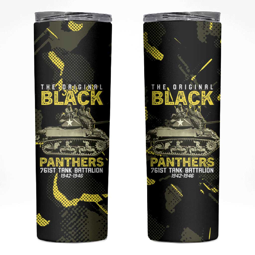 The Original Black Panthers 761st Tank Battalion Skinny Tumbler African American Heroes - Wonder Print Shop