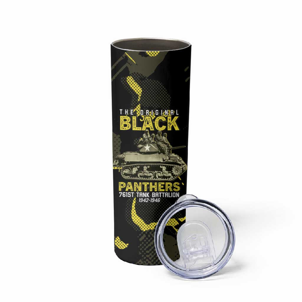 The Original Black Panthers 761st Tank Battalion Skinny Tumbler African American Heroes - Wonder Print Shop