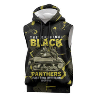 The Original Black Panthers 761st Tank Battalion Sleeveless Hoodie African American Heroes - Wonder Print Shop