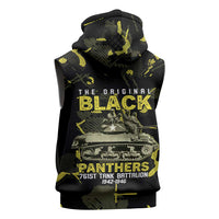 The Original Black Panthers 761st Tank Battalion Sleeveless Hoodie African American Heroes - Wonder Print Shop