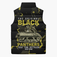 The Original Black Panthers 761st Tank Battalion Sleeveless Puffer Jacket African American Heroes - Wonder Print Shop