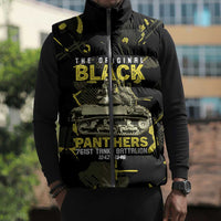 The Original Black Panthers 761st Tank Battalion Sleeveless Puffer Jacket African American Heroes - Wonder Print Shop
