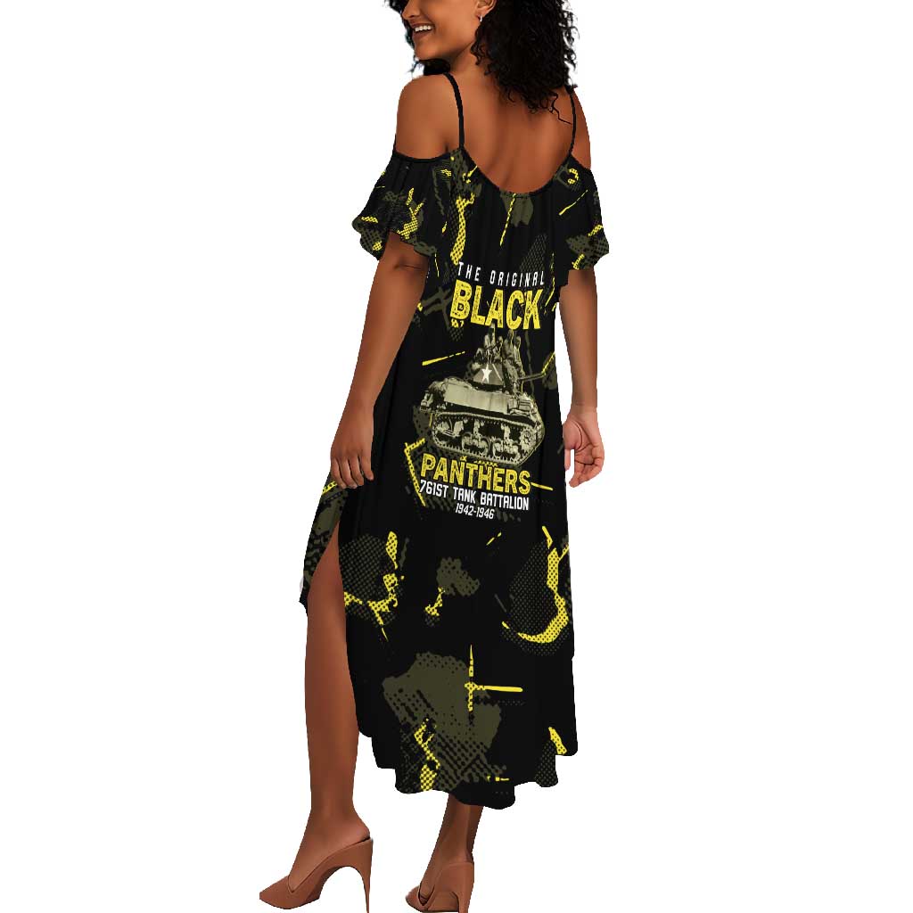 The Original Black Panthers 761st Tank Battalion Summer Maxi Dress African American Heroes - Wonder Print Shop