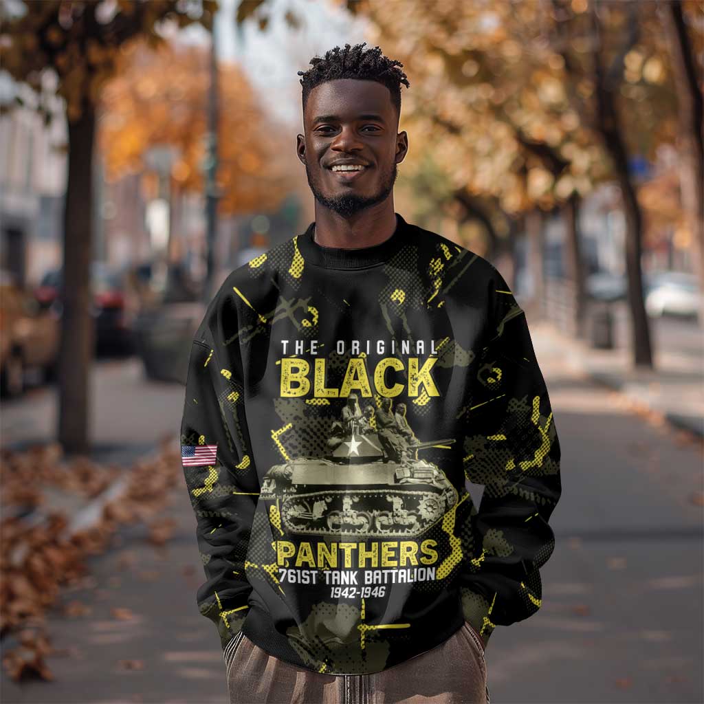 The Original Black Panthers 761st Tank Battalion Sweatshirt African American Heroes - Wonder Print Shop