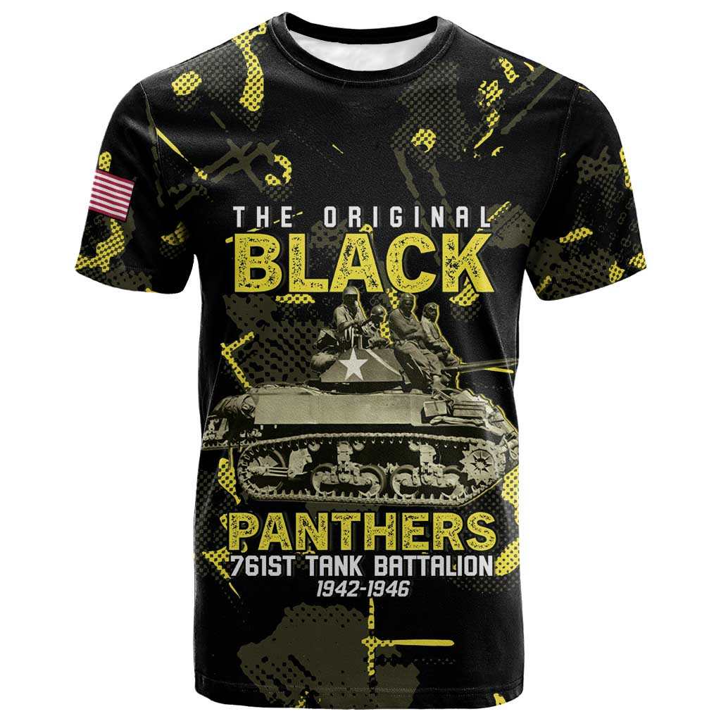 The Original Black Panthers 761st Tank Battalion T shirt African American Heroes - Wonder Print Shop