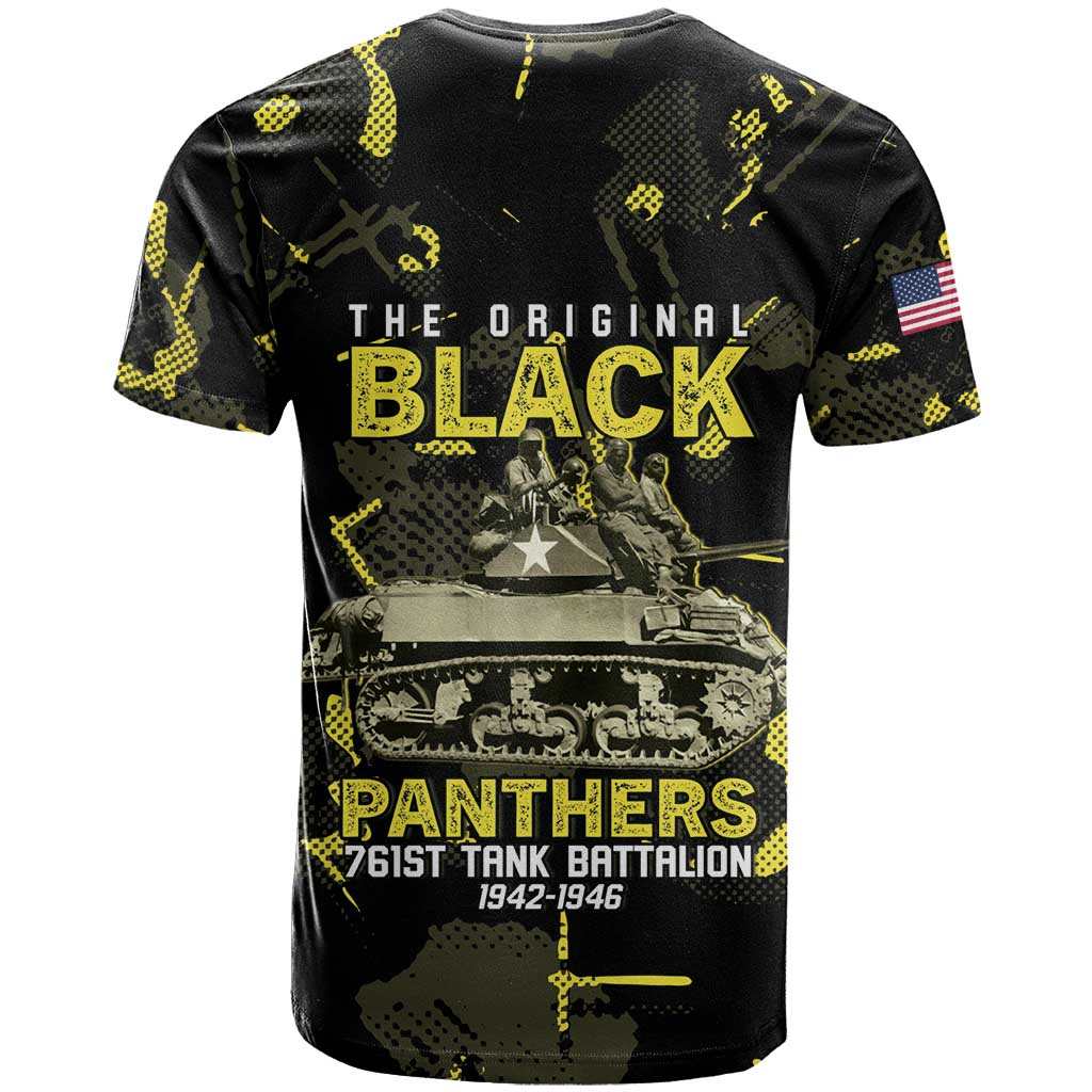 The Original Black Panthers 761st Tank Battalion T shirt African American Heroes - Wonder Print Shop