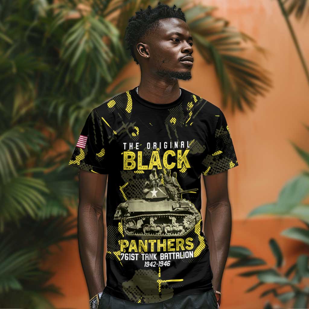 The Original Black Panthers 761st Tank Battalion T shirt African American Heroes - Wonder Print Shop