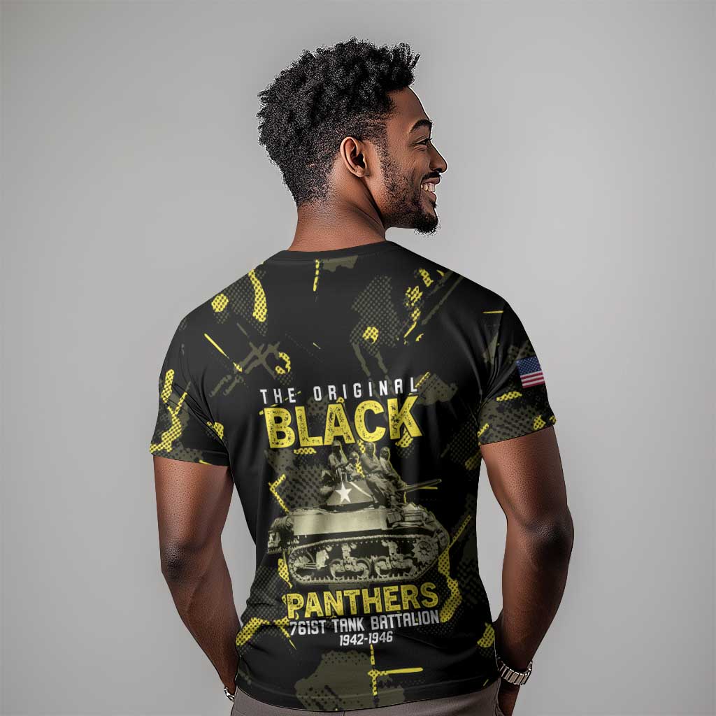 The Original Black Panthers 761st Tank Battalion T shirt African American Heroes - Wonder Print Shop