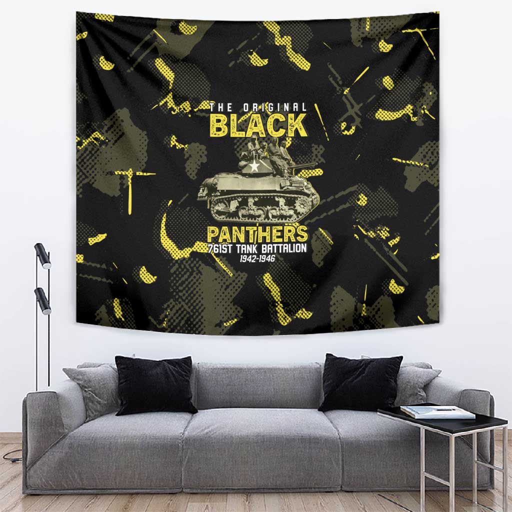 The Original Black Panthers 761st Tank Battalion Tapestry African American Heroes - Wonder Print Shop