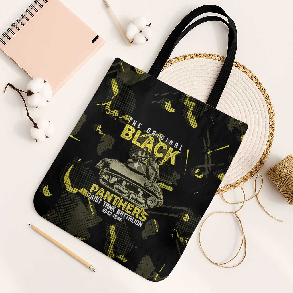 The Original Black Panthers 761st Tank Battalion Tote Bag African American Heroes - Wonder Print Shop