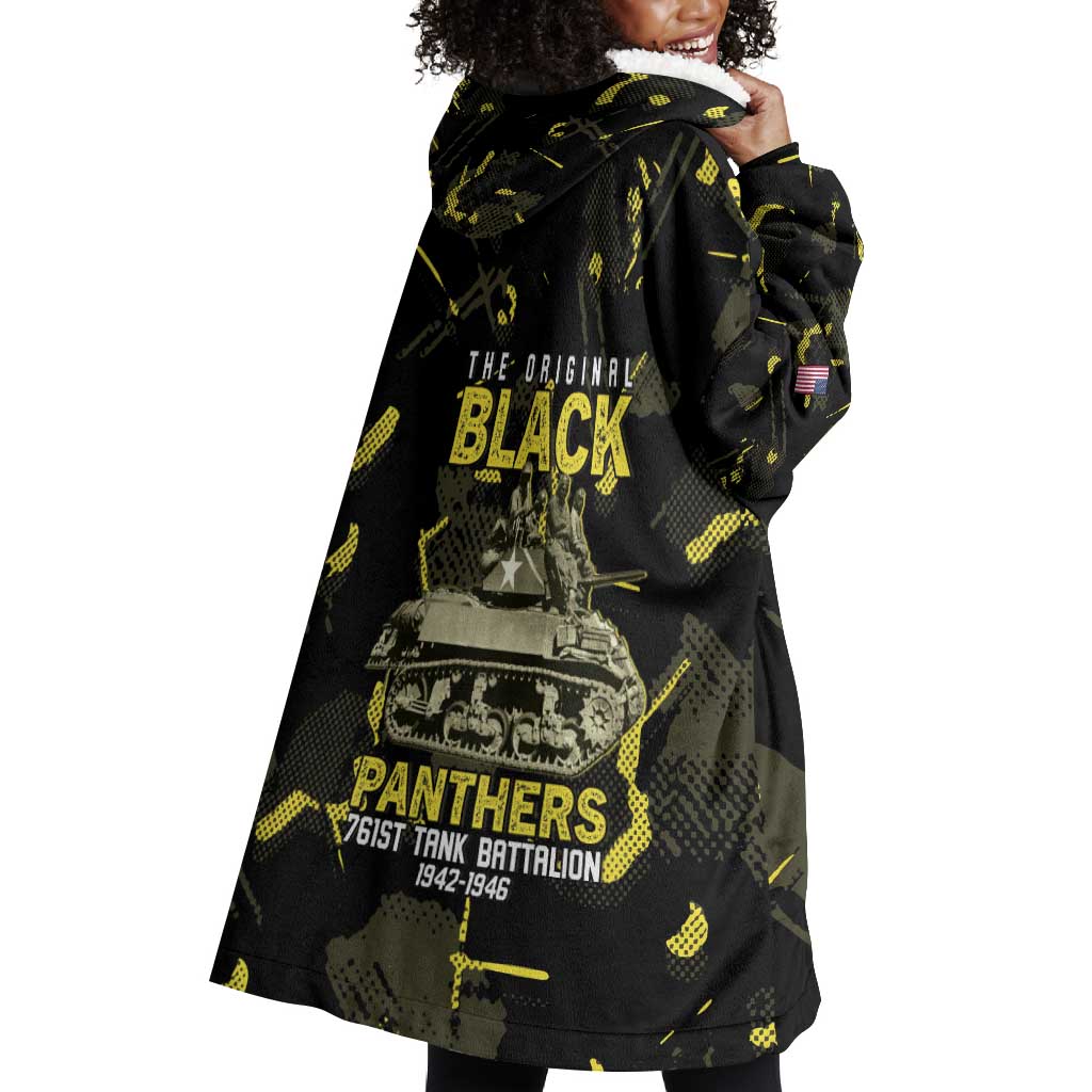 The Original Black Panthers 761st Tank Battalion Wearable Blanket Hoodie African American Heroes - Wonder Print Shop