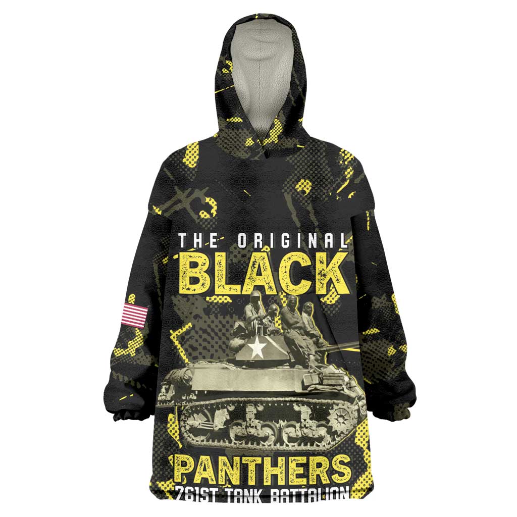 The Original Black Panthers 761st Tank Battalion Wearable Blanket Hoodie African American Heroes - Wonder Print Shop