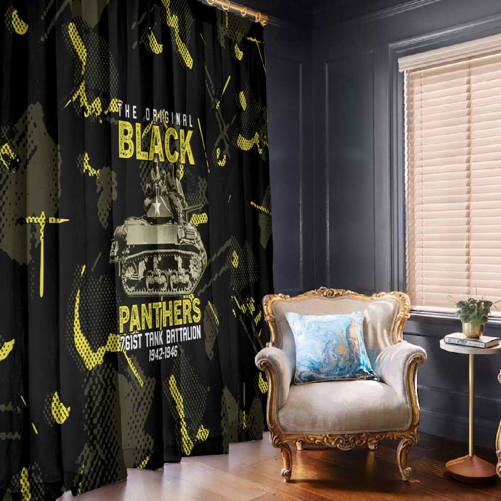 The Original Black Panthers 761st Tank Battalion Window Curtain African American Heroes - Wonder Print Shop